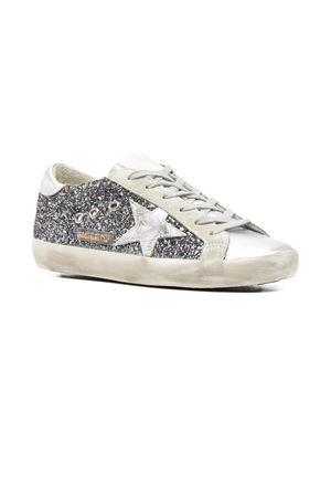 Sneaker Superstar in glitter argento GOLDEN GOOSE | GWF00101F00428760388